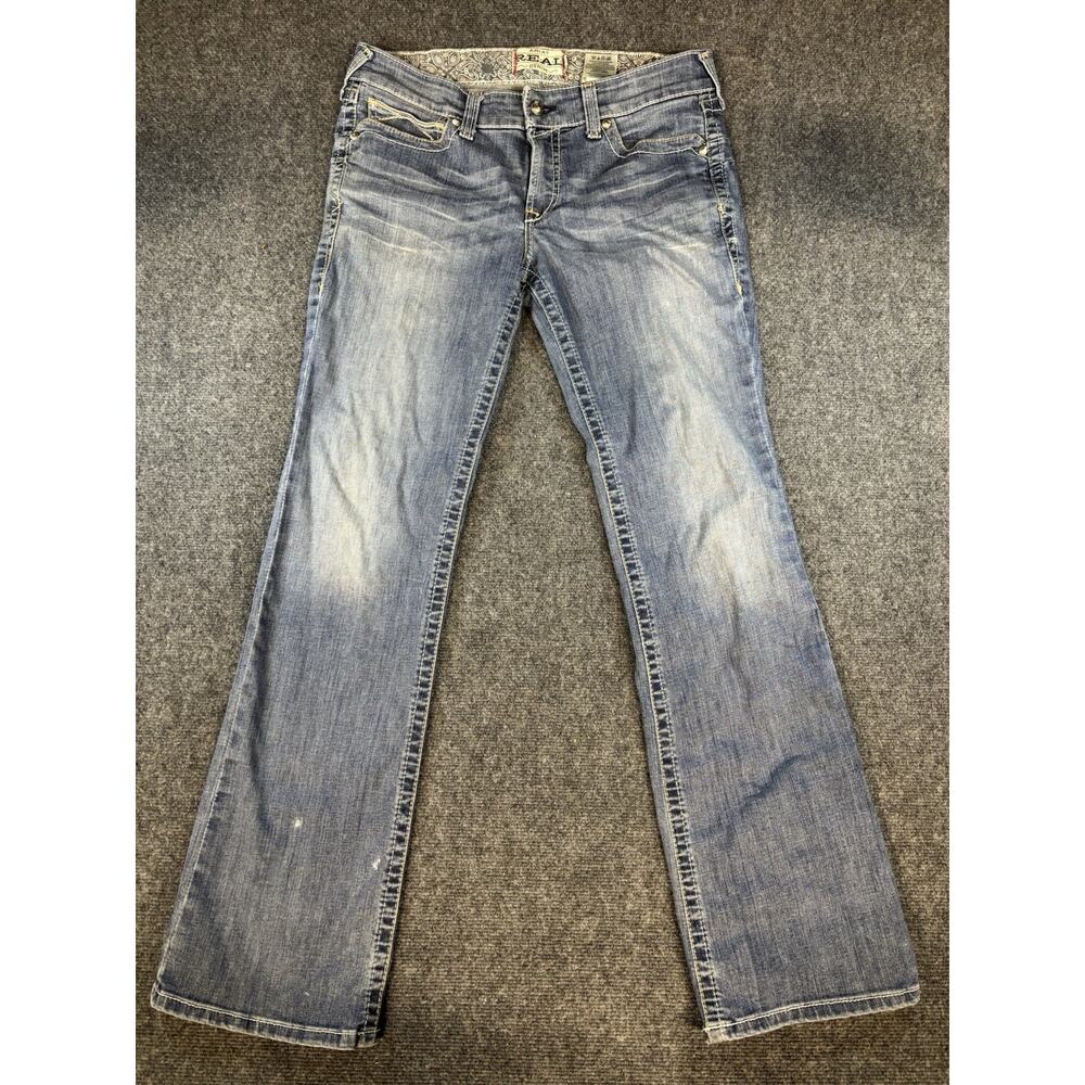 Ariat Jeans Womens 31L Fits 34x33 REAL Denim Bootcut Western Wear Blemishes